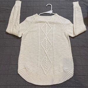 SO Cream Cable Knit Sweater